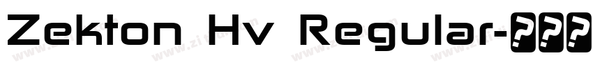 Zekton Hv Regular字体转换